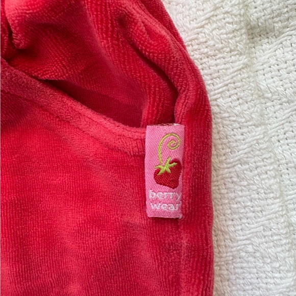 Vintage Strawberry Shortcake Velour Tracksuit Set SS Active Toddler 3T - Picture 6 of 14